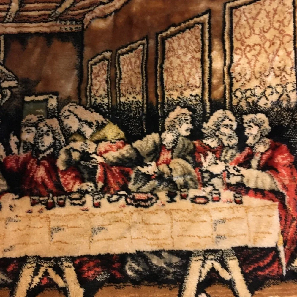 The Last Supper Tapestry  Vintage 18